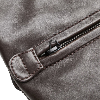 Chanel Coco Mark Tote Bag Handbag Brown Lambskin