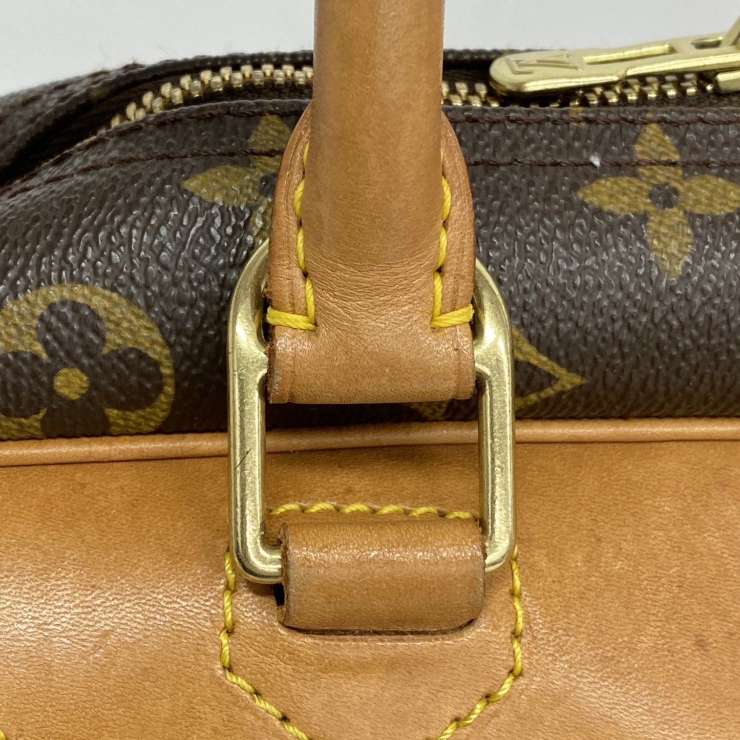 Louis Vuitton Monogram Deauville Handbag M47270 Brown