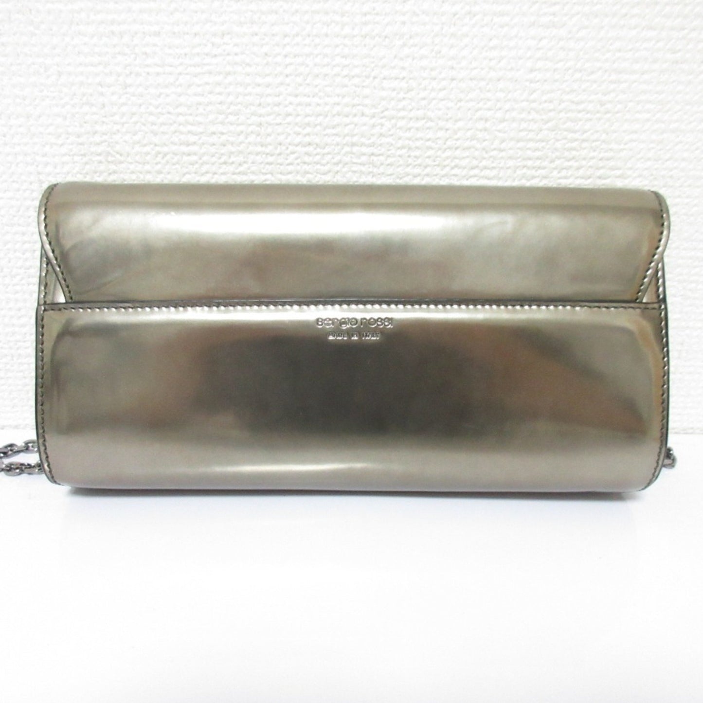 Sergio Rossi Borse Hard Clutch Chain Shoulder Bag