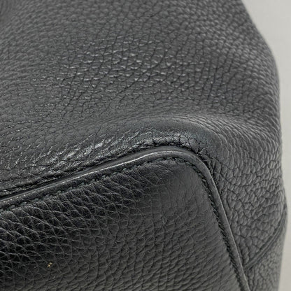 Gucci Soho Shoulder Bag 536194 Leather Black Champagne