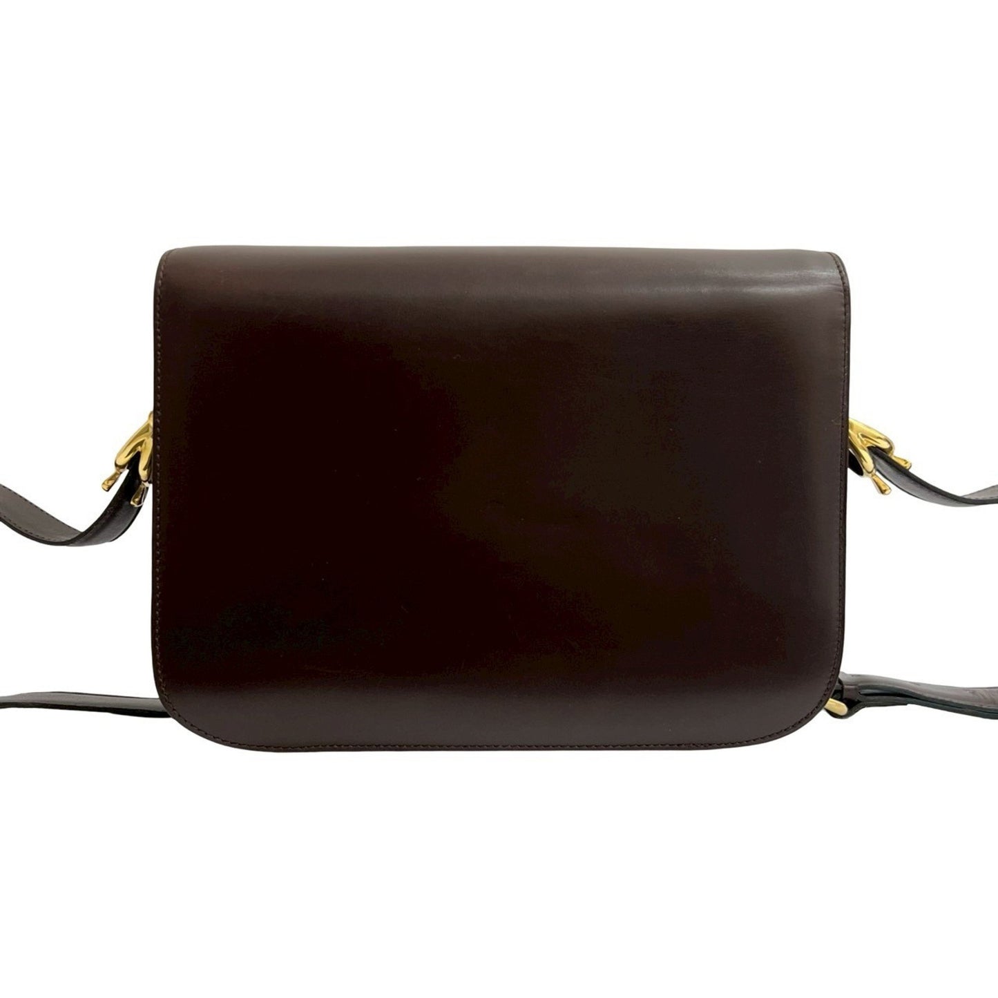 Celine Carriage Leather Shoulder Bag/Pochette/Sacoche In Brown