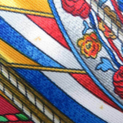 Hermes Scarf Muffler Carre90 Les Tambours Silk Multicolor