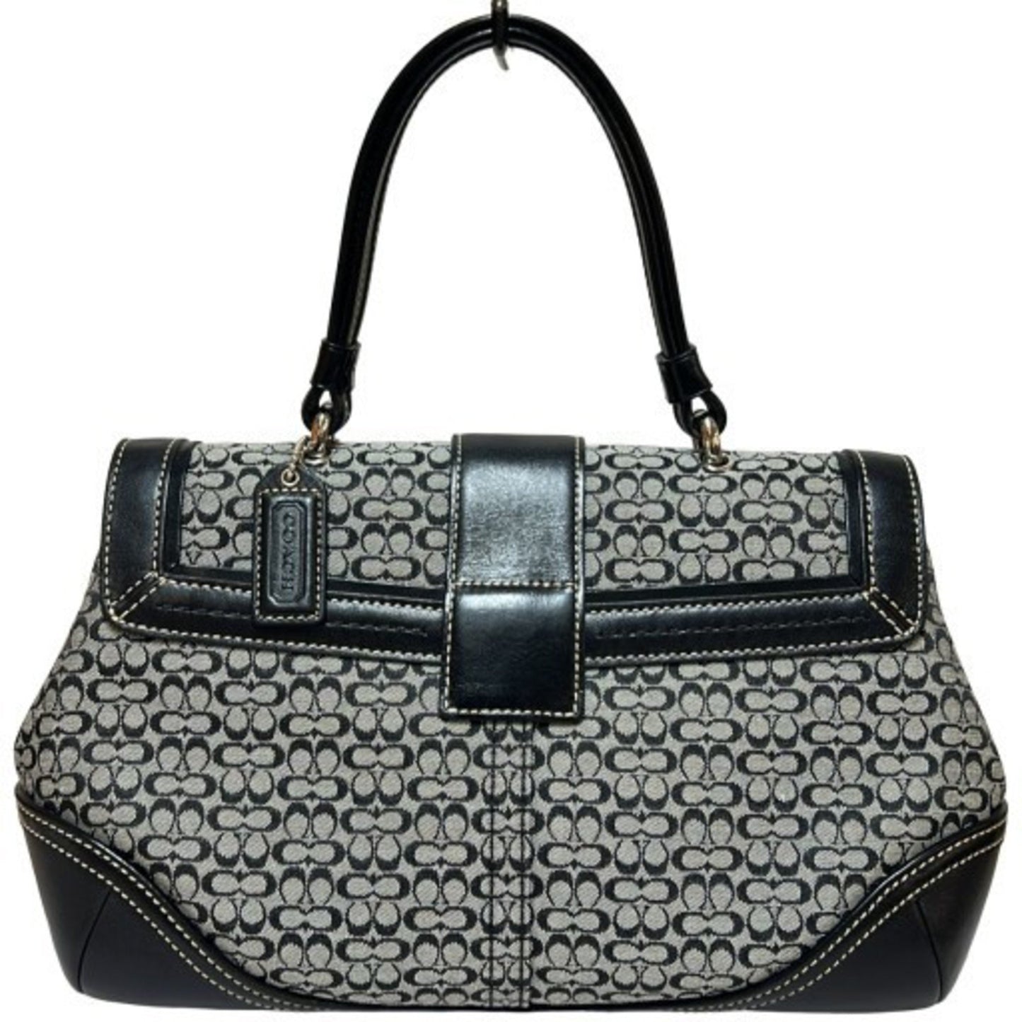 Coach Soho Mini Signature Handbag 7078 Black Leather Canvas Soho Mikunigaoka Store It9Dlg7Ozjg8