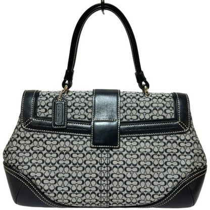 Coach Soho Mini Signature Handbag 7078 Black Leather Canvas Soho Mikunigaoka Store It9Dlg7Ozjg8