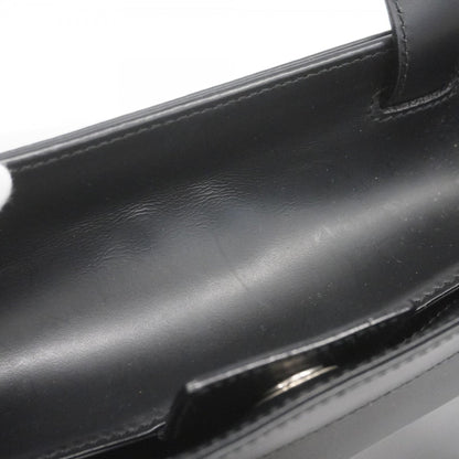 Salvatore Ferragamo Gancini Leather Handbag In Black For Women