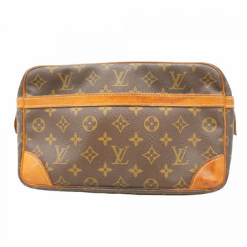 Louis Vuitton Monogram Compigne 28 Clutch Bag M51845 Brown