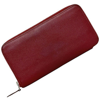 Hermes Long Wallet Azap Bordeaux Rouge Glenat Silk In Leather Epson Hermes Round