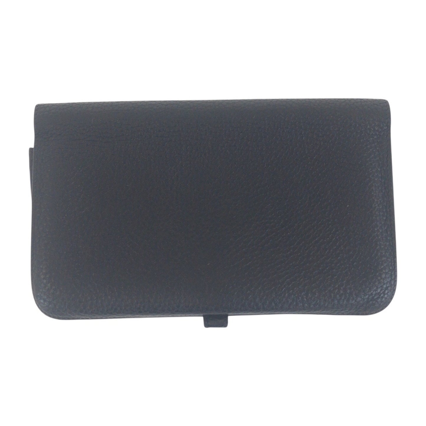 Hermes Dogon Gm Black Gold Hardware Taurillon Clemence Long Wallet D Engraved