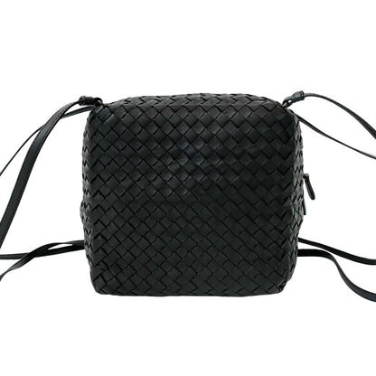 Bottega Veneta Intrecciato Leather Shoulder Bag/Sacoche/Pochette Black 45719