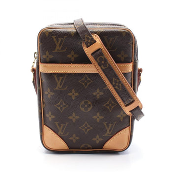 Louis Vuitton Danube Shoulder Bag Coated Canvas Leather Monogram