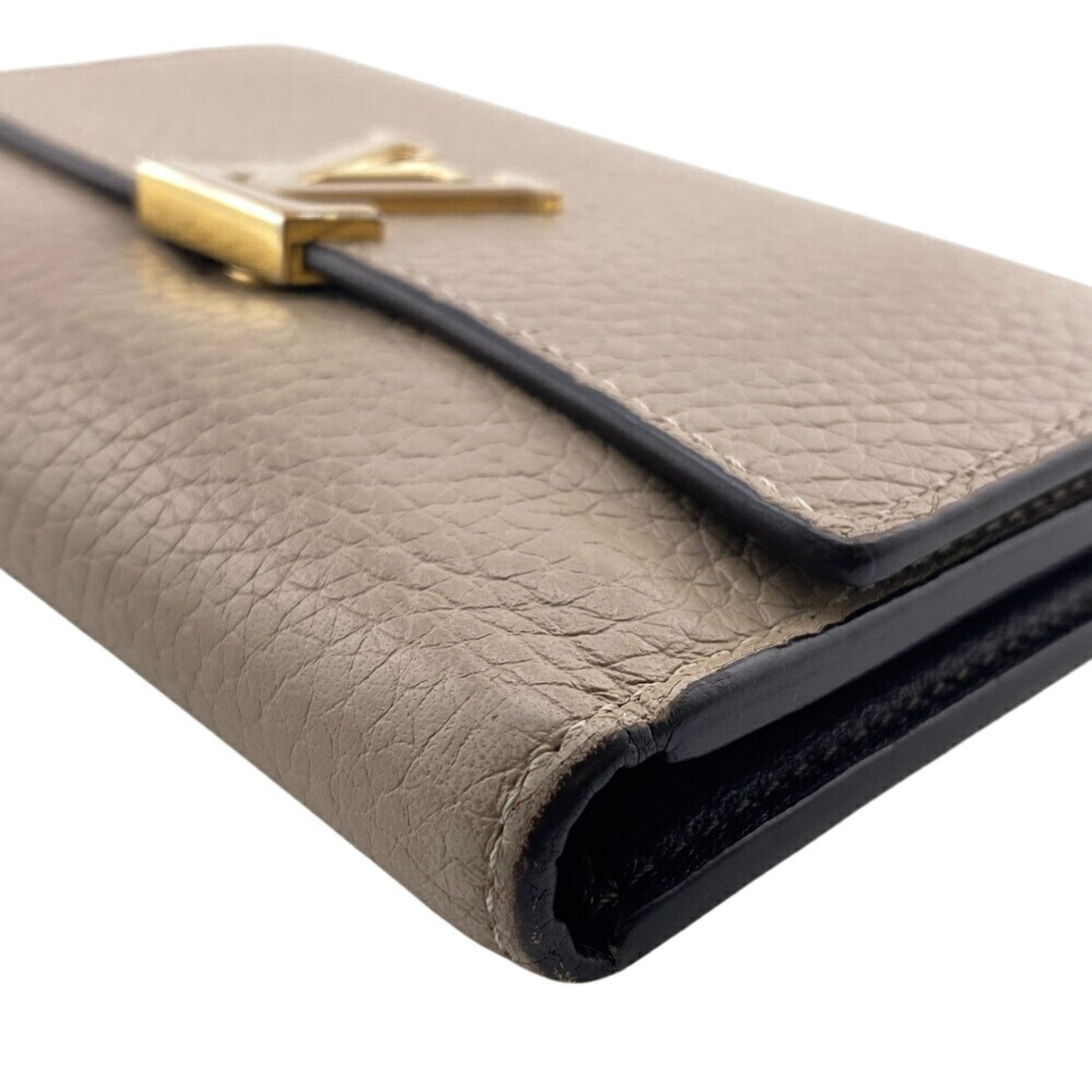 Louis Vuitton M62159 Portefeuille Capucines Compact Wallet Lv Tri-Fold Beige