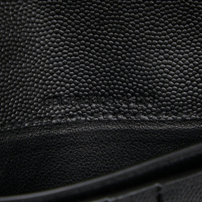 Saint Laurent Continental Wallet 396308 Black Leather