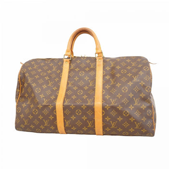 Louis Vuitton Monogram Keepall 50 Boston Bag M41426 Brown