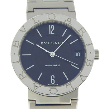 Bvlgari Watch Cal. 220 Bb33Ssauto Stainless Steel Automatic Analog Display Black Dial