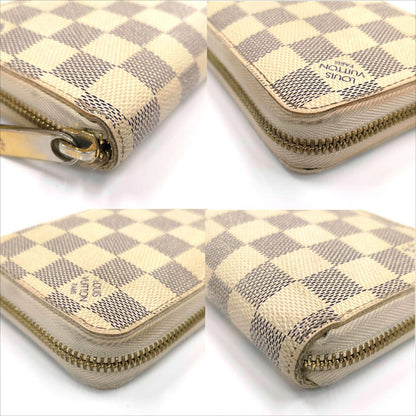 Louis Vuitton Damier Azur Zippy Wallet N60019 Long Round Ja-24953