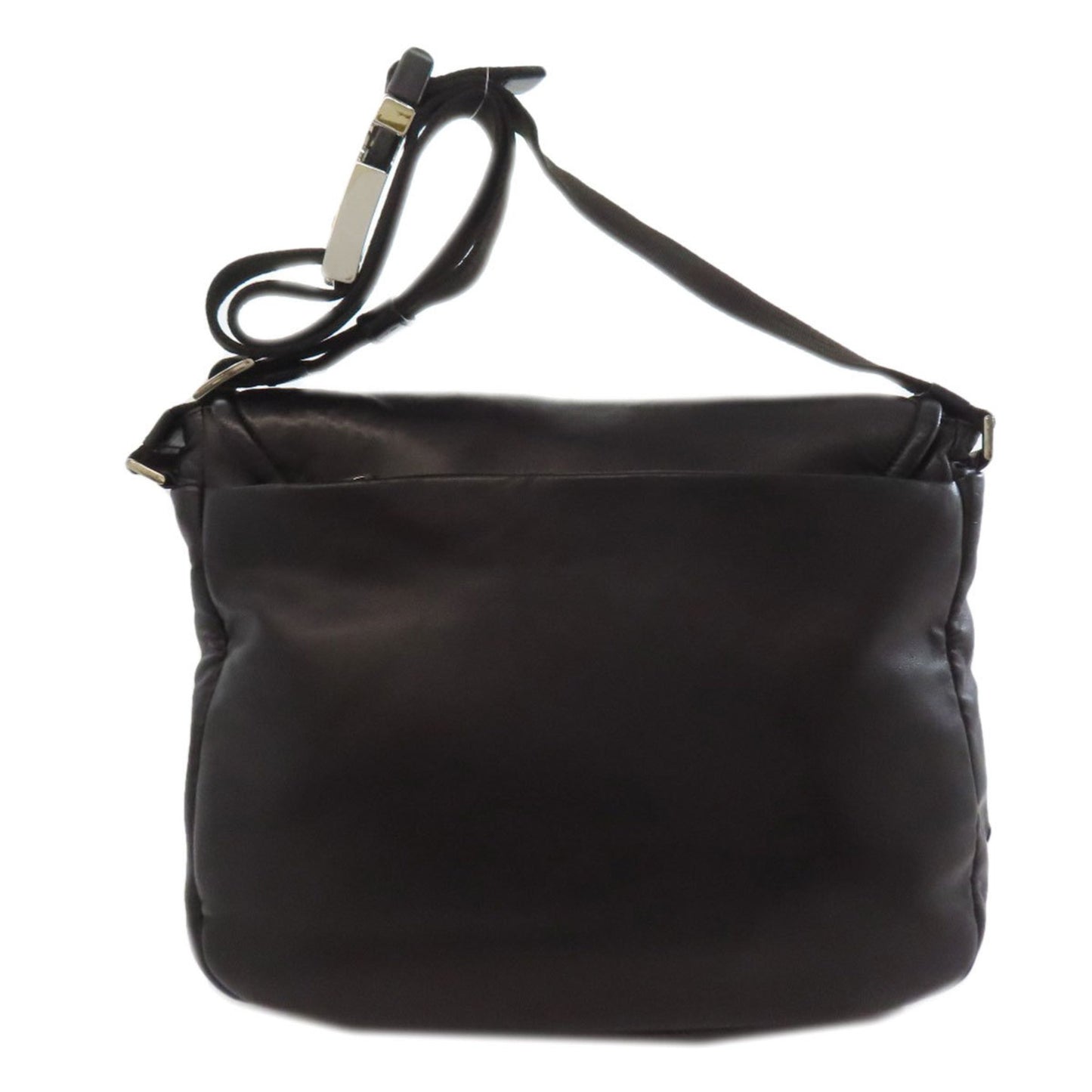 Prada Simple Design Shoulder Bag Lambskin