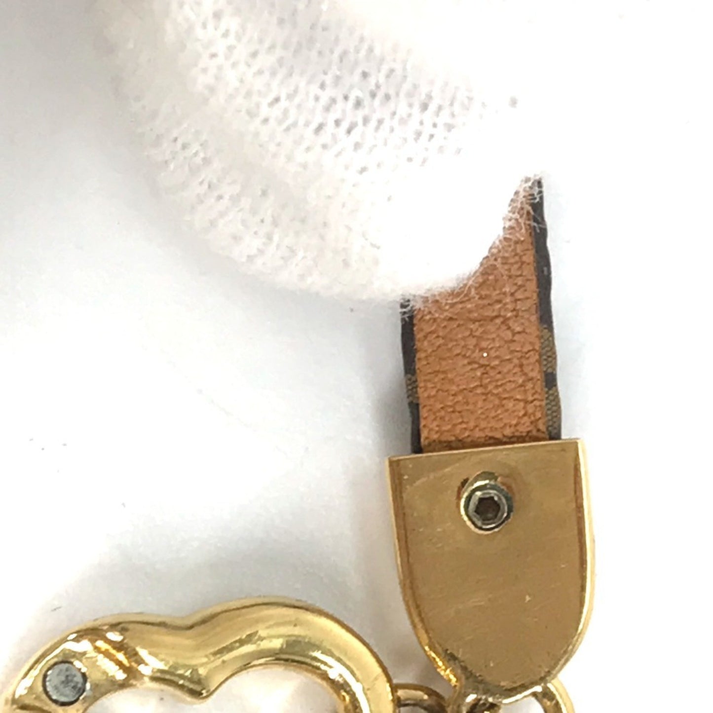 Louis Vuitton M6758F Monogram "Say Yes" Heart Bangle Bracelet In Canvas