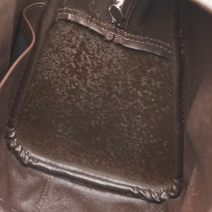 Burberry Check Shadow Horse Handbag Mini Boston Bag Khaki Brown Canvas Leather