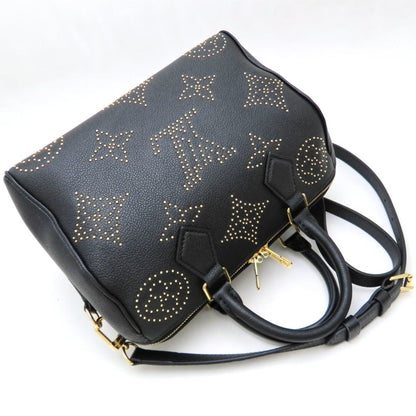 Louis Vuitton Louis Vuitton Monogram Empreinte Speedy Bandouliere 25 M46736 Handbag Noir 352465
