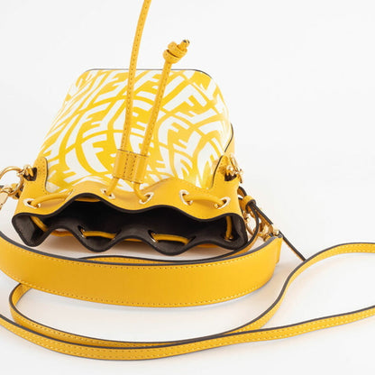 Fendi Mini Montresor Yellow Shoulder Bag Vertigo 8Bs010