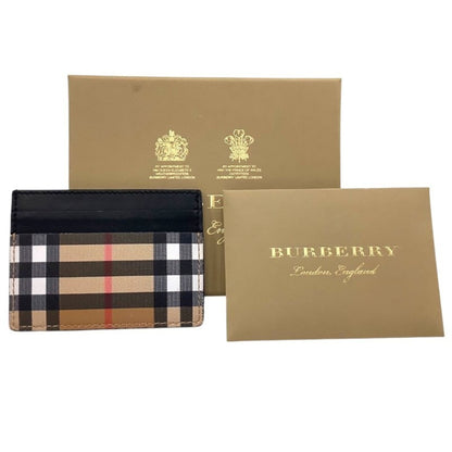 Burberry Nova Check Leather Card Case Ja-24441