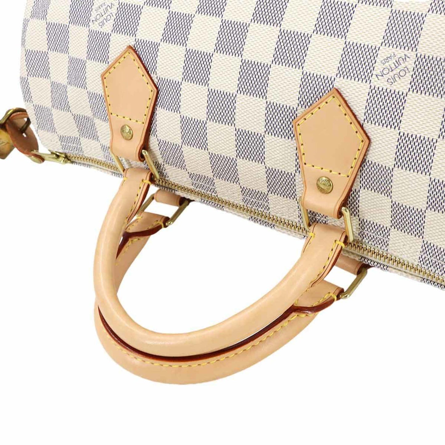 Louis Vuitton Damier Azur Speedy 30 Handbag N41533 Gold Hardware