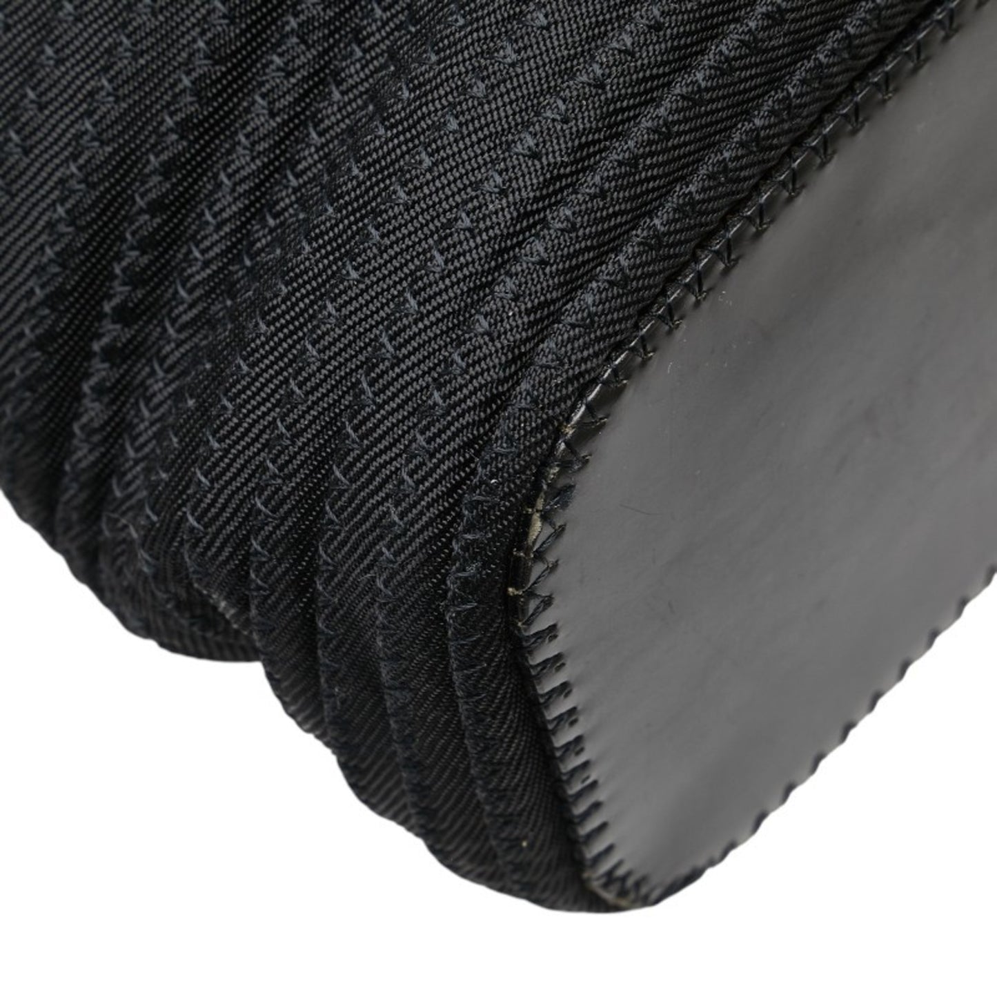 Gucci Bamboo Handbag/Shoulder Bag 2Way 002.1364.0439 Black Brown Nylon Leather