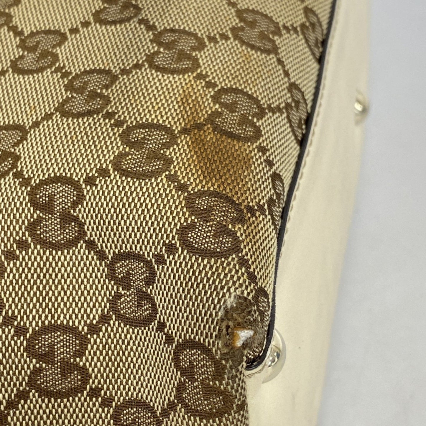 Gucci Gg Canvas Interlocking G Tote Bag 169946 Brown