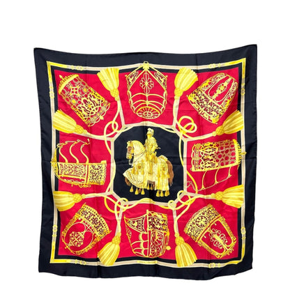 Hermes Carr 90 Les Muserolles Noseband Scarf Silk