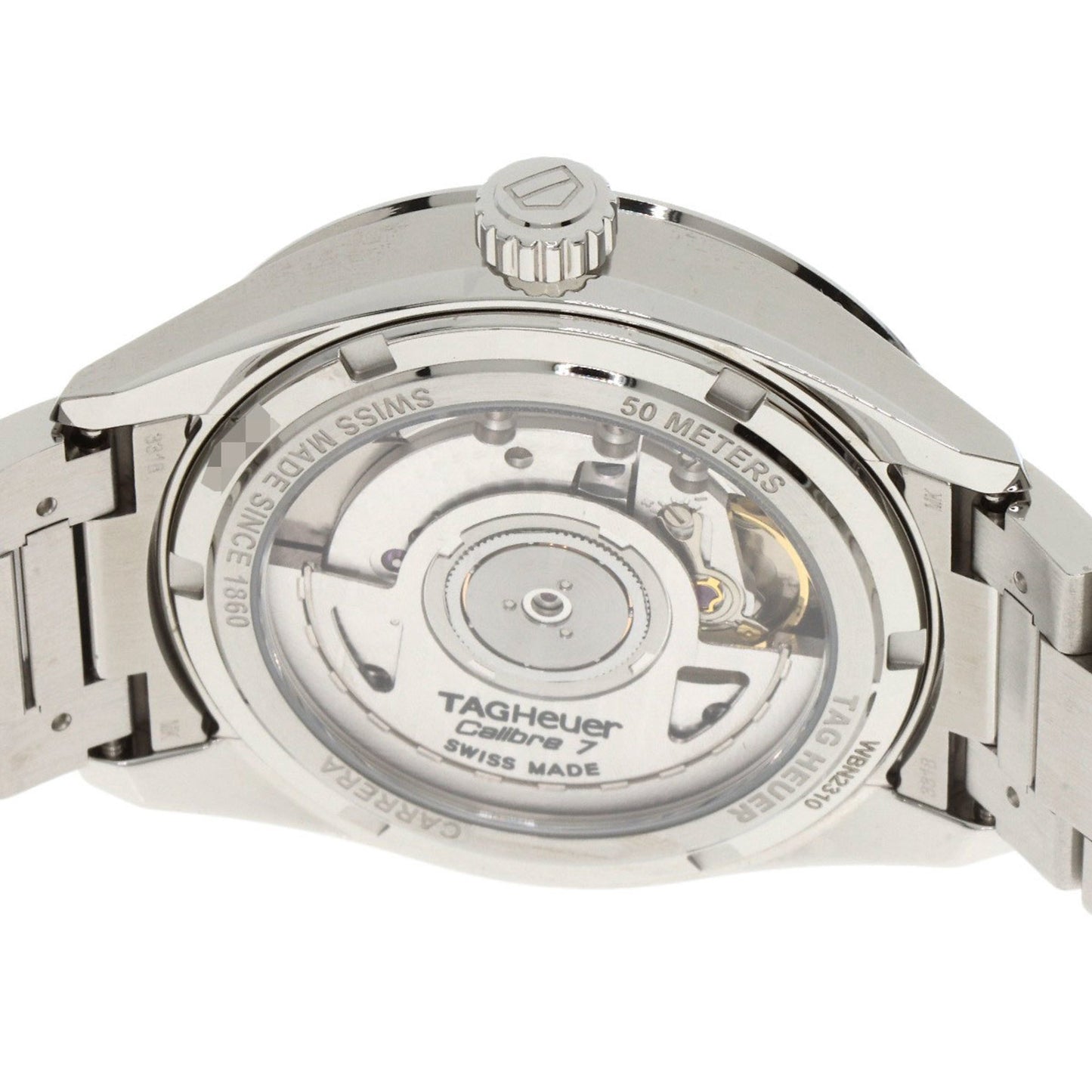 Tag Heuer Wbn2310 Carrera Calibre 7 Watch Stainless Steel Ss