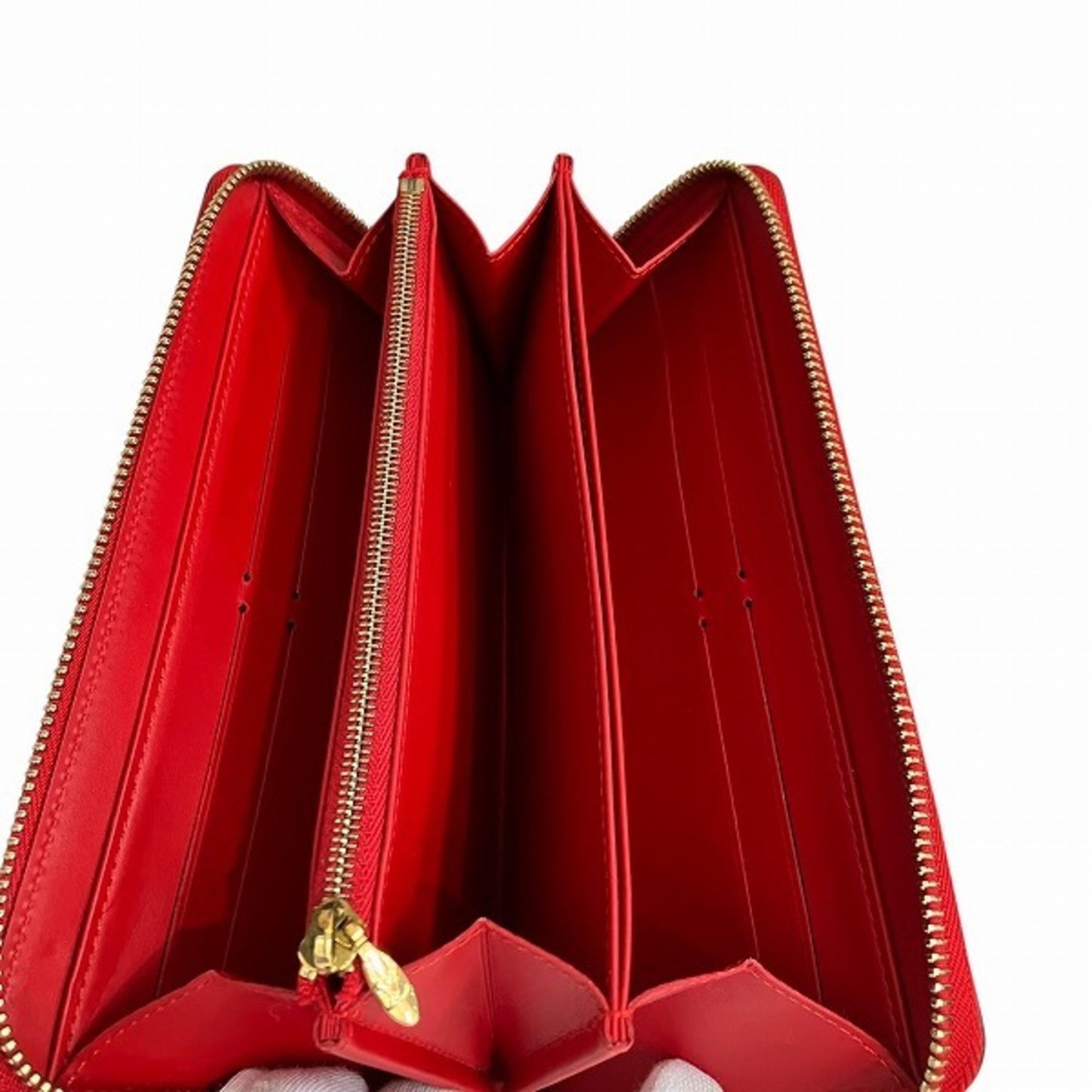 Louis Vuitton Vernis Zippy Wallet M90200 Round Long