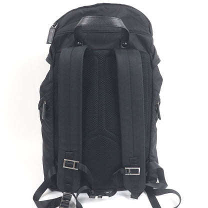 Prada 2Vz019 Saffiano Leather Re-Nylon Triangle Logo Backpack/Daypack