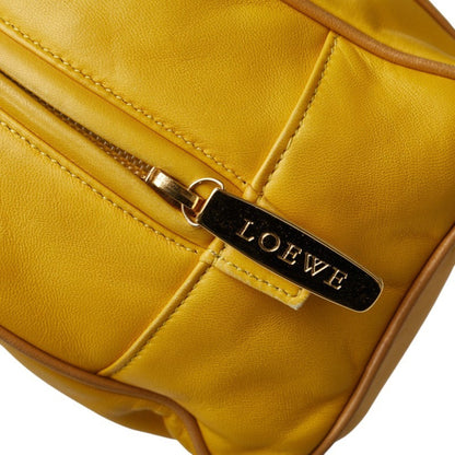 Loewe Anagram Mini Handbag In Yellow Leather
