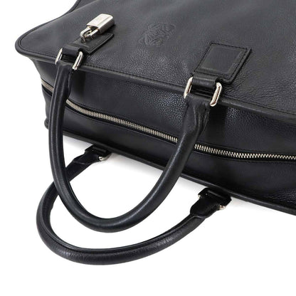 Loewe Amazona 36 Handbag In Black Leather