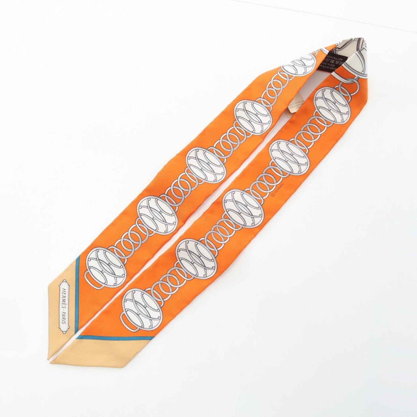 Hermes Herms Twilly Lift Profile Silk Scarf