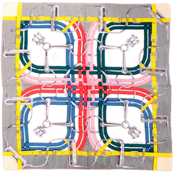 Like New Herms Carre Jean 140 Mors A Jouets Horse Bit