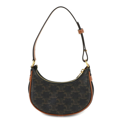 Celine Triomphe Mini Ava Shoulder Bag In Black