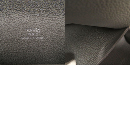 Herms Vide Poche Togo Grimayer W Stamp (Made In 2024) Gray Shoulder Bag 1214 Hermes
