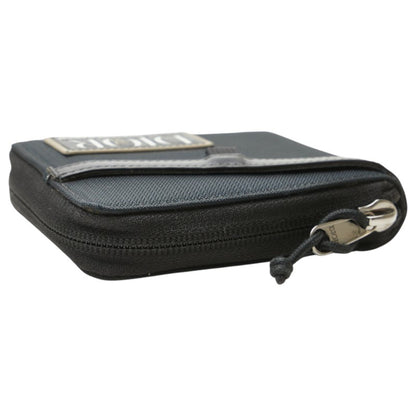 Christian Dior Dior X By Mystery Ranch Bifold Zip Wallet In Black Canvas