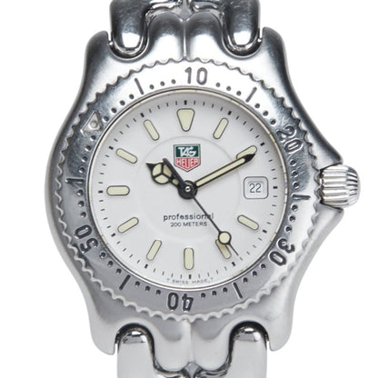 Tag Heuer Cell Watch Wg1312-0 Quartz White Dial Stainless Steel