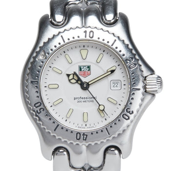 Tag Heuer Cell Watch Wg1312-0 Quartz White Dial Stainless Steel