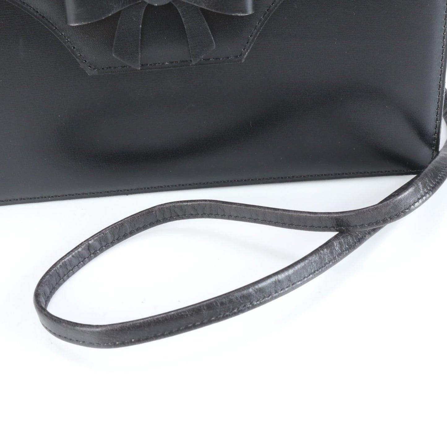 Christian Dior Ribbon Leather Shoulder Bag Crossbody