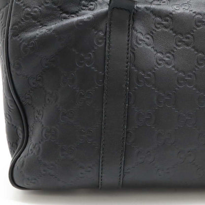 Gucci Gg Twins Guccissima Tote Bag Shoulder Leather Black 232957