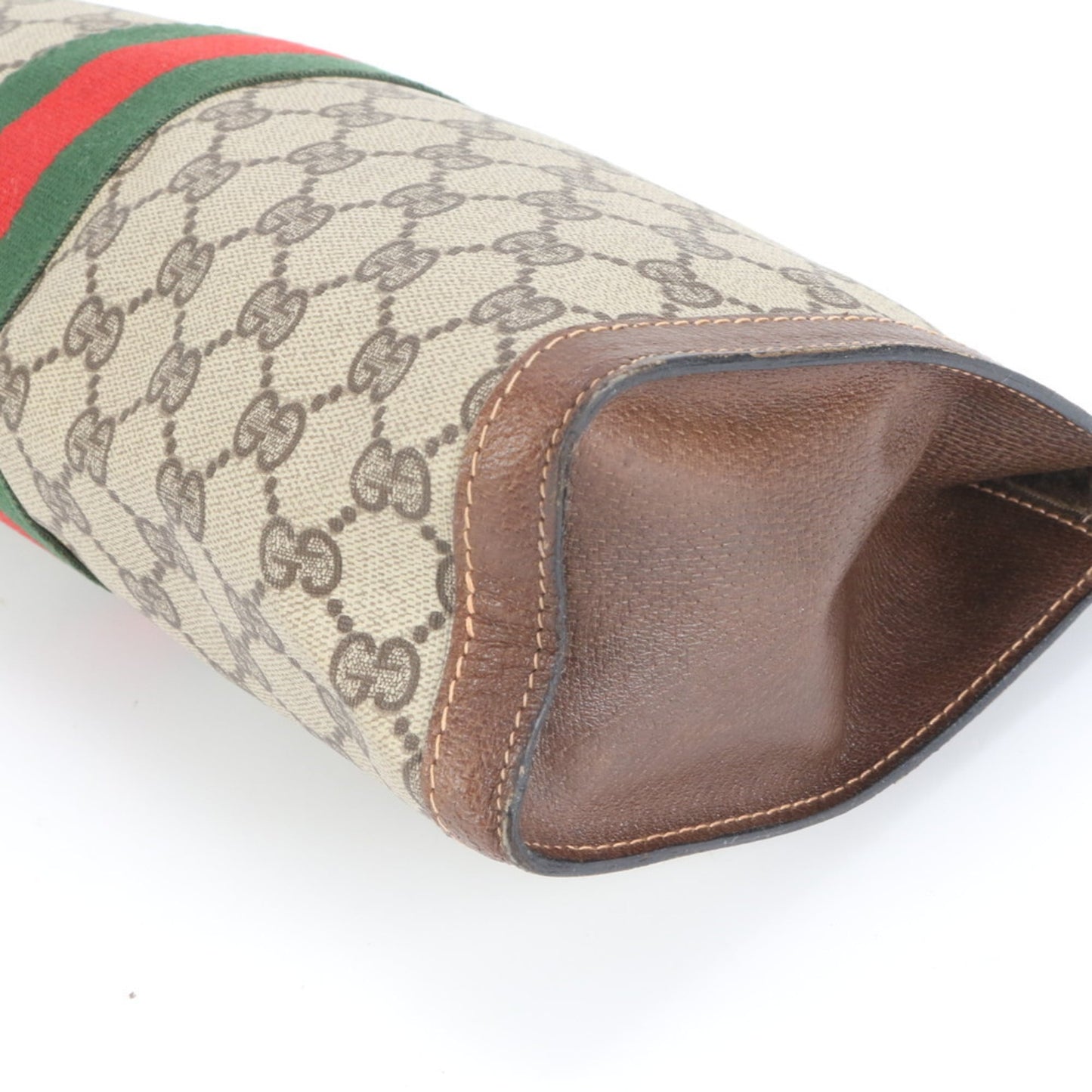 Coated Canvas - Gucci Clutch Bag - Pouch Leather