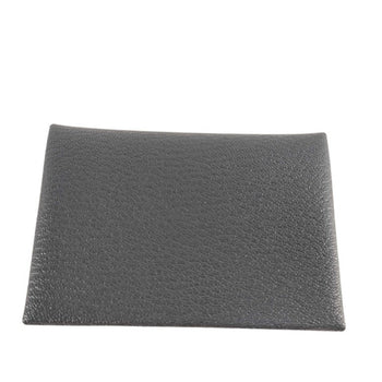 Hermes Herms Calvi Duo Verso Card Case In Ardoise X Bleu Hydra Chevre