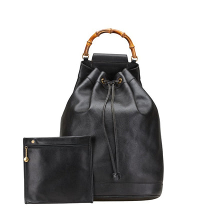 Gucci Bamboo Shoulder Bag/Body Bag 003 2113 0037 Black Leather
