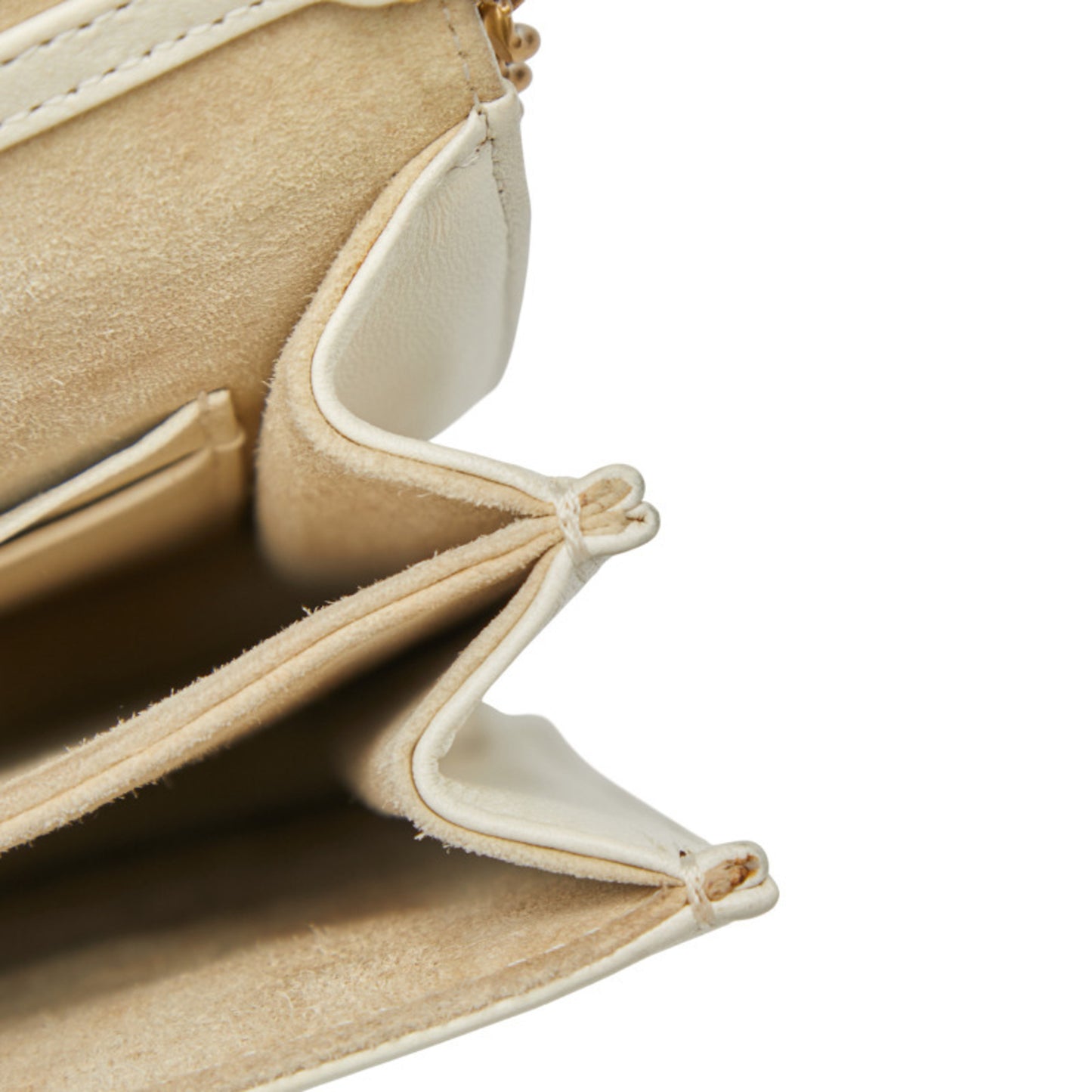 Christian Dior Dior Diorama Stud Chain Shoulder Bag In White