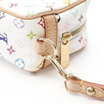 Louis Vuitton Truth Wapiti Monogram Multicolor Blanc Pouch Coated Canvas Leather