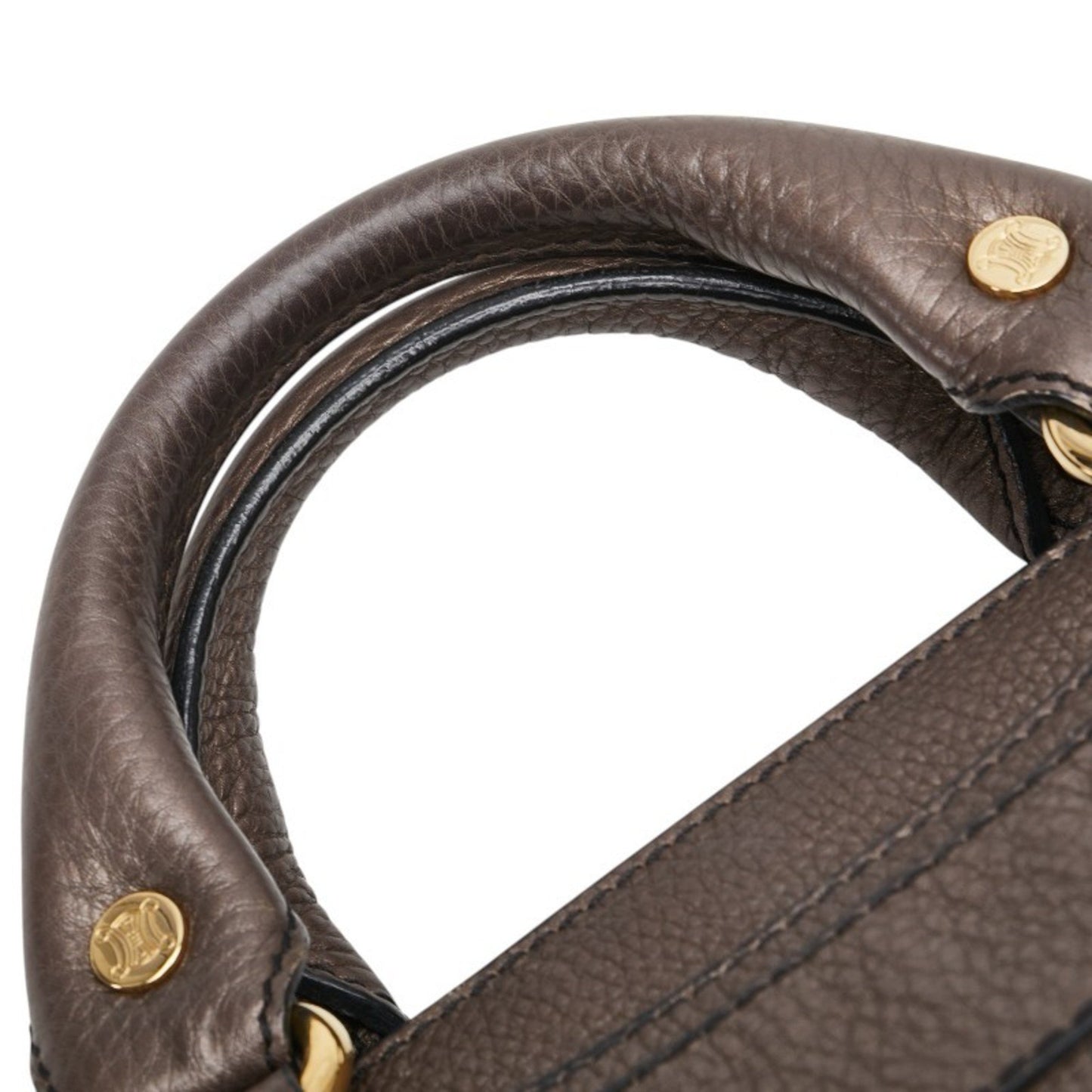 Celine Boogie Bag Handbag Brown Leather