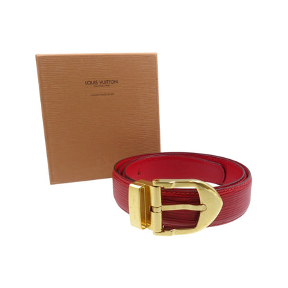 Louis Vuitton Epi Santur Classic Leather Belt With Gold Hardware